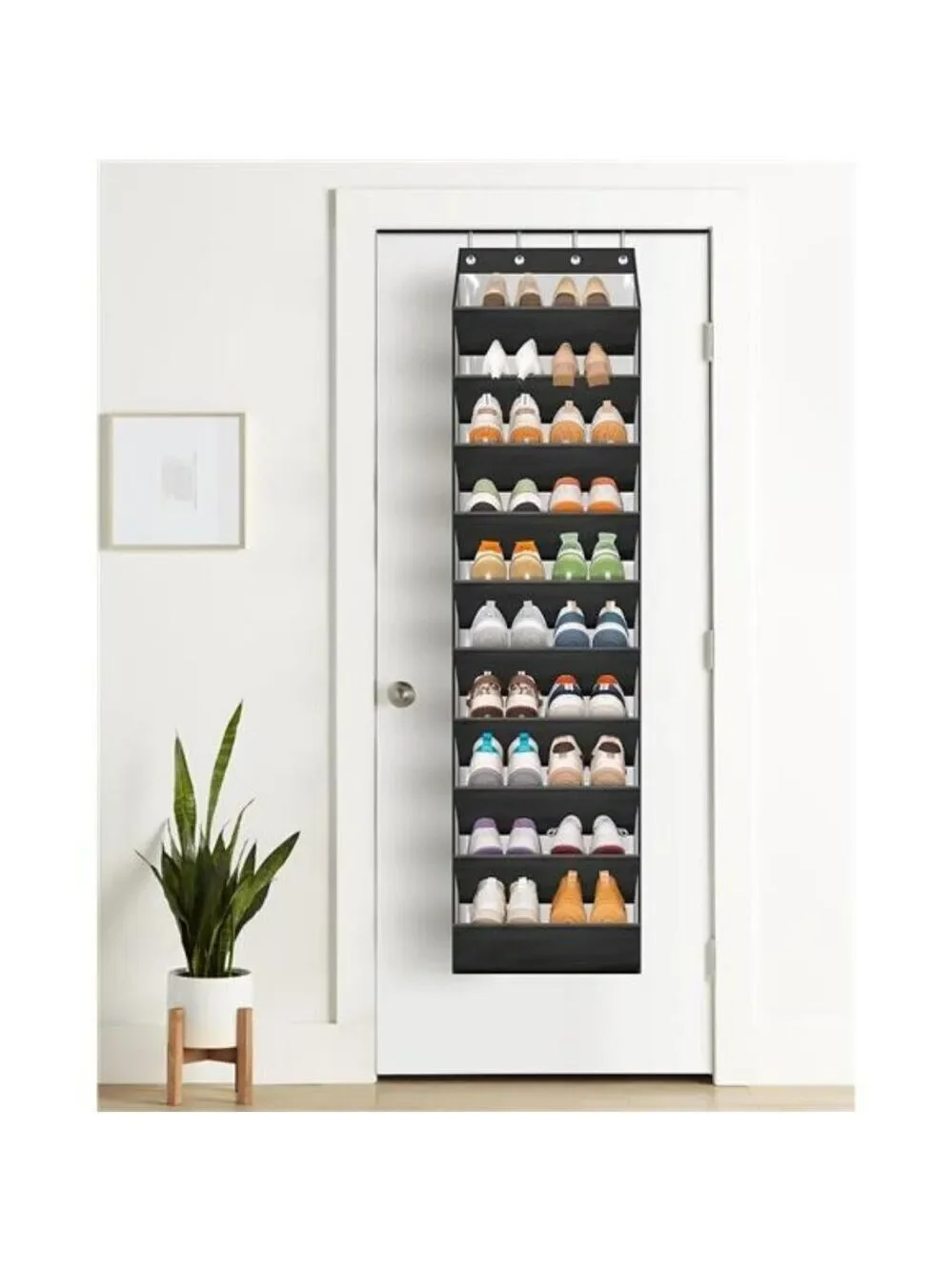 Over Door Shoe Organizer 10 Tier Hanging Rack 20 Pair Storage for Closet